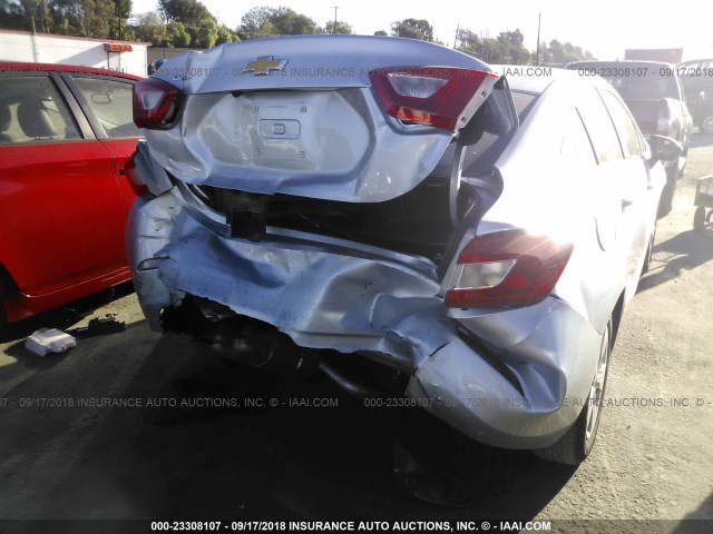 1G1BC5SM4H7265528 - 2017 CHEVROLET CRUZE LS SILVER photo 6