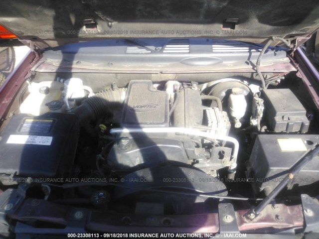 1GNDT13S952364724 - 2005 CHEVROLET TRAILBLAZER LS/LT MAROON photo 10