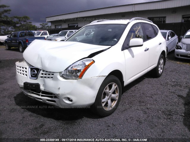 JN8AS5MT6AW027903 - 2010 NISSAN ROGUE S/SL/KROM WHITE photo 2