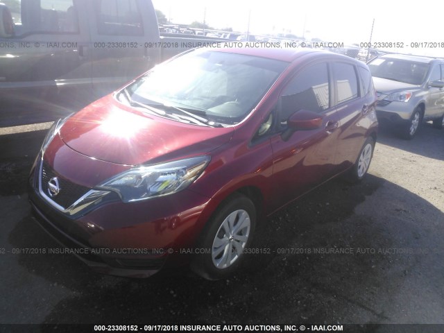 3N1CE2CP6HL352682 - 2017 NISSAN VERSA NOTE S/S PLUS/SV/SL/SR RED photo 2