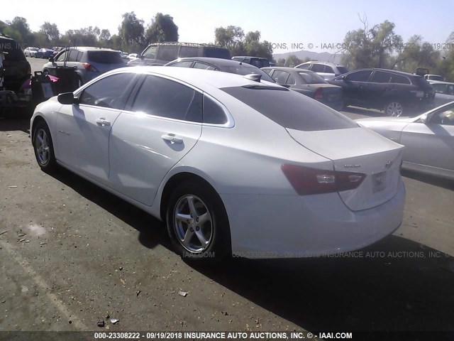 1G1ZB5ST8HF138330 - 2017 CHEVROLET MALIBU LS 白色 照片 3