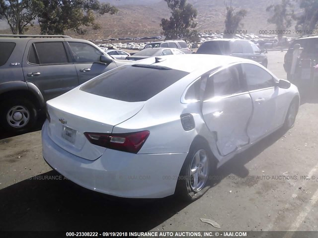 1G1ZB5ST8HF138330 - 2017 CHEVROLET MALIBU LS 白色 照片 4