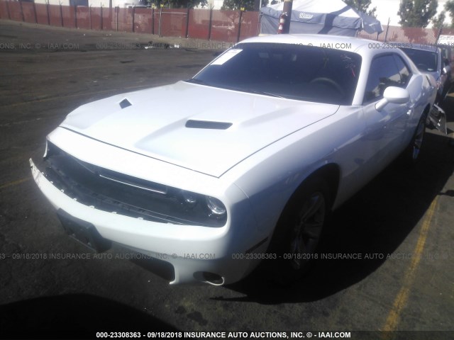 2C3CDZAG1HH501332 - 2017 DODGE CHALLENGER SXT WHITE photo 2