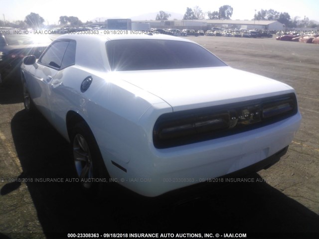 2C3CDZAG1HH501332 - 2017 DODGE CHALLENGER SXT WHITE photo 3