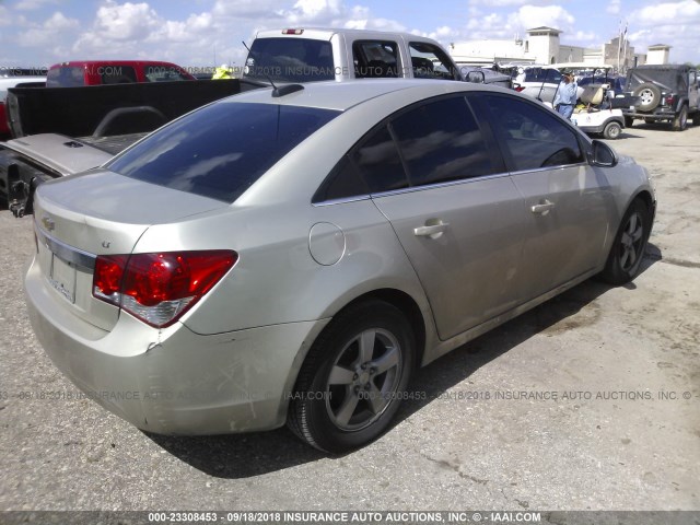 1G1PC5SB3F7218380 - 2015 CHEVROLET CRUZE LT GOLD photo 4