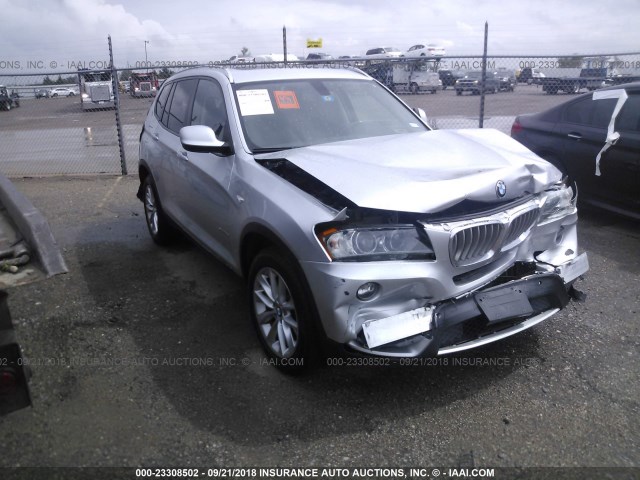 5UXWX9C50D0A25635 - 2013 BMW X3 XDRIVE28I SILVER photo 1