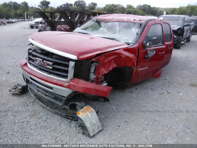 3GTRCWE02AG268202 - 2010 GMC SIERRA C1500 SLT RED photo 2