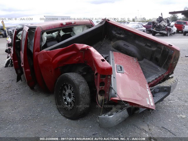 3GTRCWE02AG268202 - 2010 GMC SIERRA C1500 SLT RED photo 3