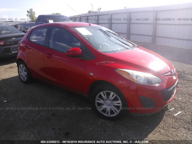 JM1DE1KZ4D0170324 - 2013 MAZDA MAZDA2 RED photo 1