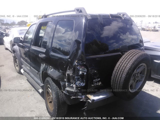 1J4GK38KX6W159155 - 2006 JEEP LIBERTY RENEGADE BLACK photo 3