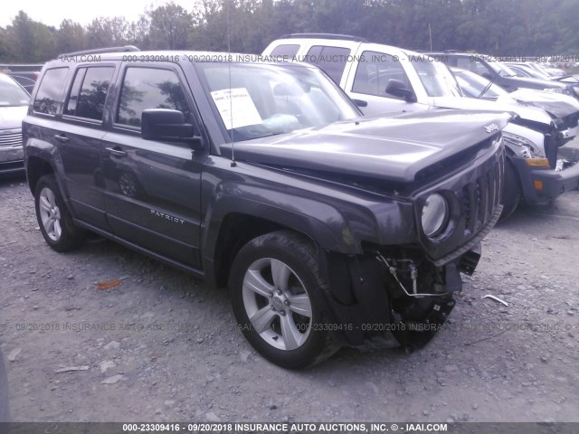 1C4NJRFB7GD657560 - 2016 JEEP PATRIOT LATITUDE GRAY photo 1