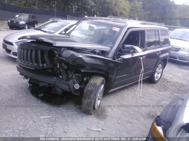 1C4NJRFB7GD657560 - 2016 JEEP PATRIOT LATITUDE GRAY photo 2