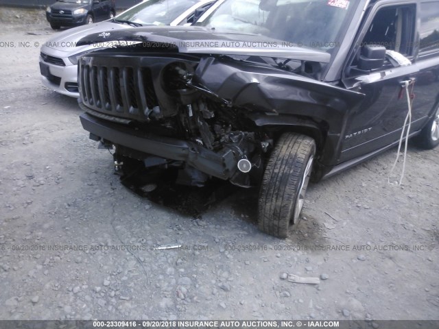 1C4NJRFB7GD657560 - 2016 JEEP PATRIOT LATITUDE GRAY photo 6