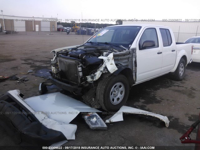 1N6AD0ERXEN719912 - 2014 NISSAN FRONTIER S/SV/SL/PRO-4X WHITE photo 2