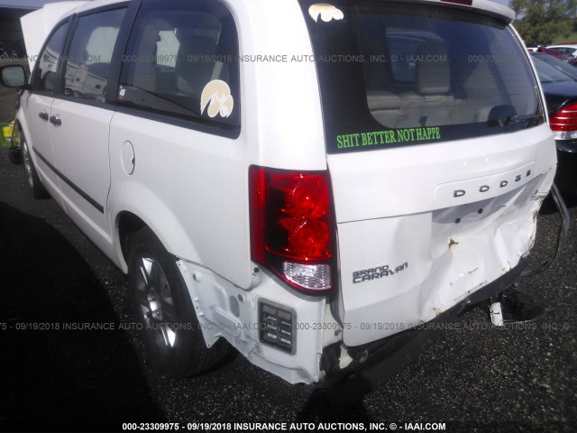 2C4RDGBG8DR693314 - 2013 DODGE GRAND CARAVAN SE WHITE photo 3