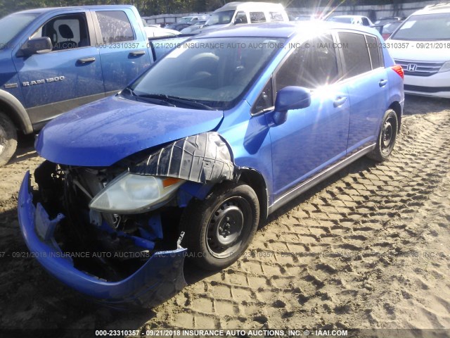 3N1BC13E19L395693 - 2009 NISSAN VERSA S/SL BLUE photo 2