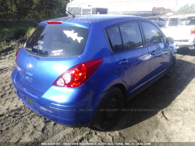 3N1BC13E19L395693 - 2009 NISSAN VERSA S/SL BLUE photo 4