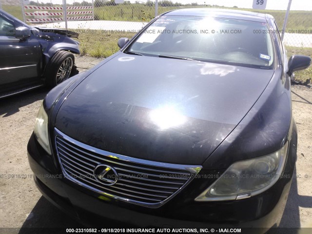 JTHGL46F895033433 - 2009 LEXUS LS 460L BLACK photo 6