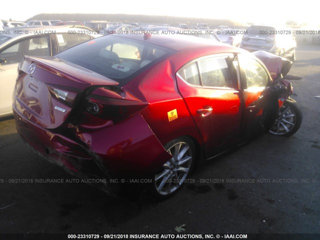 3MZBN1W38HM130759 - 2017 MAZDA 3 GRAND TOURING RED photo 4