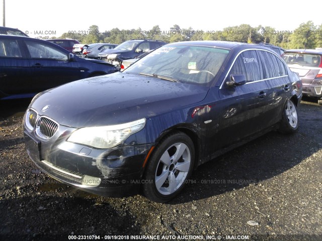 WBANV13538CZ53717 - 2008 BMW 528 XI Dark Blue photo 2