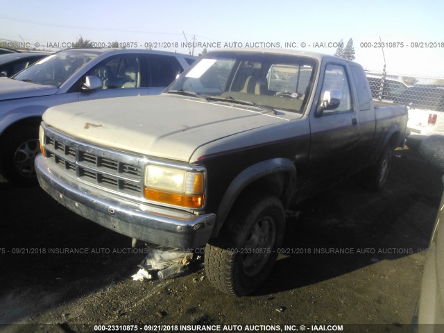 1B7GG23Y6RS645664 - 1994 DODGE DAKOTA GRAY photo 2