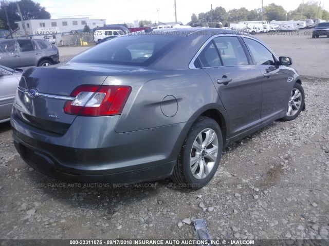 1FAHP2EW2BG169038 - 2011 FORD TAURUS SEL GRAY photo 4