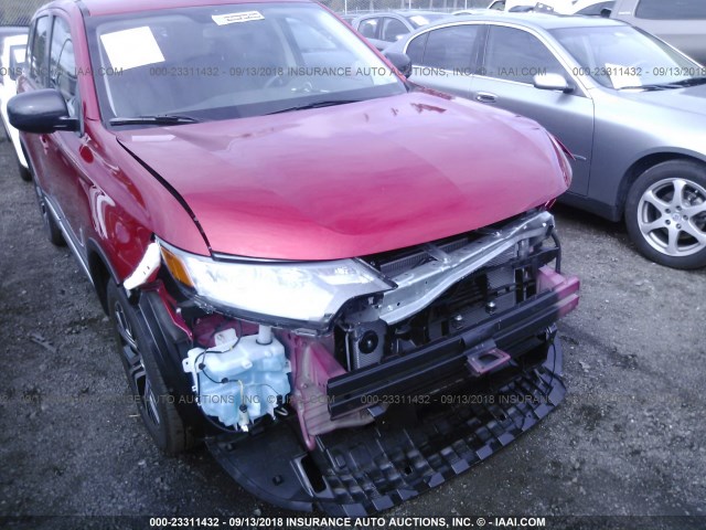 JA4AZ3A31JZ062311 - 2018 MITSUBISHI OUTLANDER SE/SEL RED photo 6