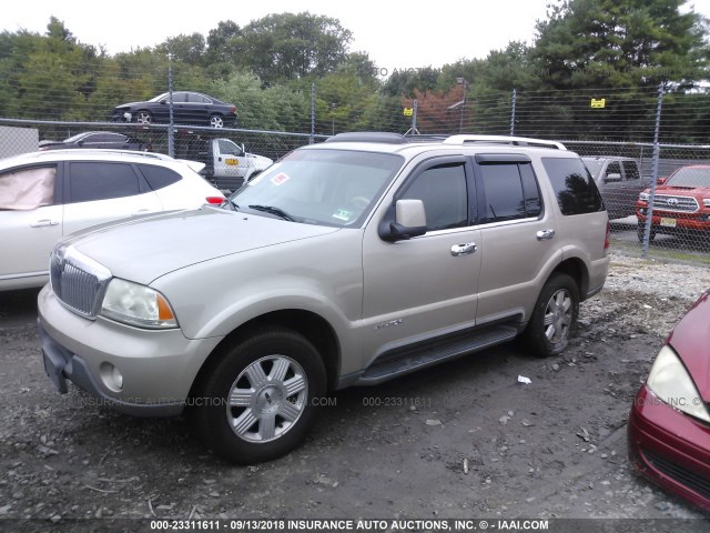 5LMEU88H35ZJ29705 - 2005 LINCOLN AVIATOR Qızıl foto 2