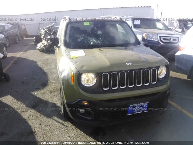 ZACCJABH4FPB78001 - 2015 JEEP RENEGADE LATITUDE GREEN photo 6