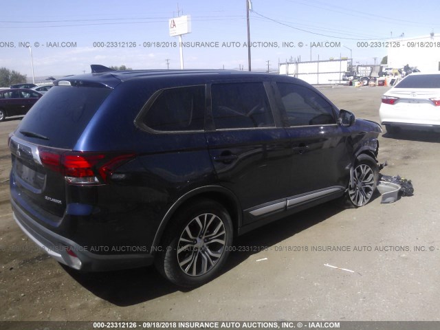 JA4AD2A37JZ009802 - 2018 MITSUBISHI OUTLANDER ES Dark Blue photo 4