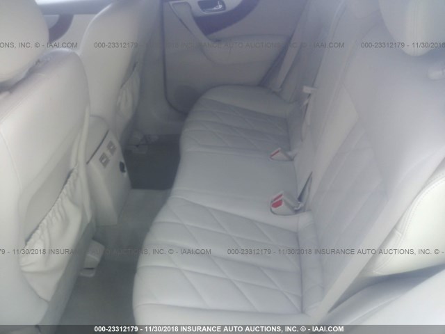 JN8AS1MU2BM711586 - 2011 INFINITI FX35 WHITE photo 8