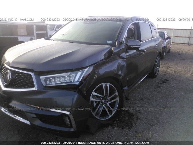 5FRYD4H88HB040539 - 2017 ACURA MDX SH-AWD Advance GRAY photo 6