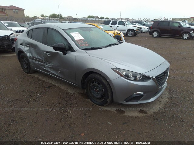 JM1BM1T72F1233554 - 2015 MAZDA 3 SV SILVER photo 1