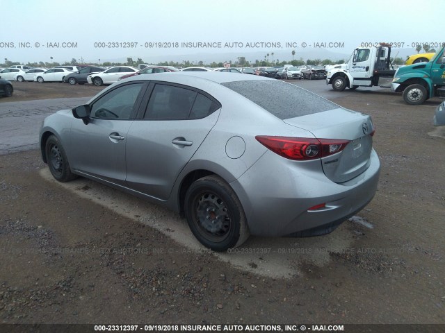 JM1BM1T72F1233554 - 2015 MAZDA 3 SV SILVER photo 3