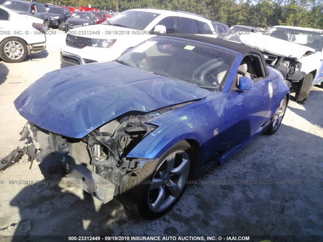 JN1AZ36A26M456999 - 2006 NISSAN 350Z ROADSTER BLUE photo 2