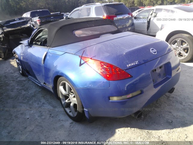 JN1AZ36A26M456999 - 2006 NISSAN 350Z ROADSTER BLUE photo 3