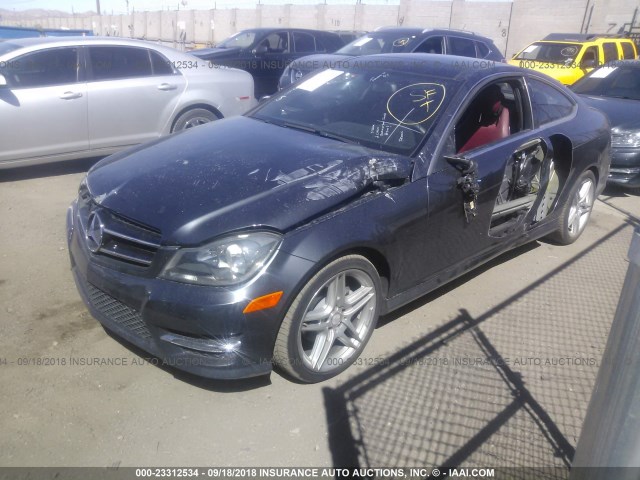 WDDGJ4HB9EG237261 - 2014 MERCEDES-BENZ C 250 GRAY photo 2