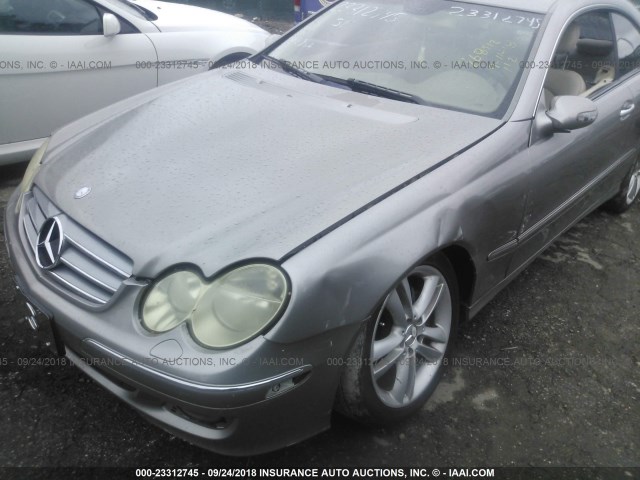 WDBTJ56J66F171587 - 2006 MERCEDES-BENZ CLK 350 SILVER photo 6