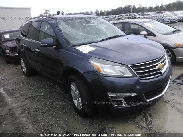 1GNKRJKD6DJ226619 - 2013 CHEVROLET TRAVERSE BLUE photo 1