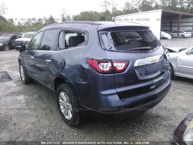 1GNKRJKD6DJ226619 - 2013 CHEVROLET TRAVERSE BLUE photo 6