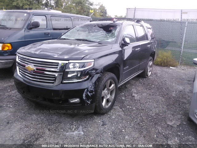 1GNSKCKC4FR720487 - 2015 CHEVROLET TAHOE K1500 LTZ BLACK photo 2