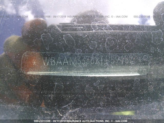 WBAAM3336XFP59482 - 1999 BMW 323 I AUTOMATIC WHITE photo 9