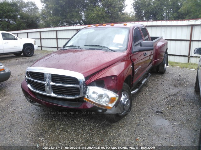 3D7ML48C56G105268 - 2006 DODGE RAM 3500 ST/SLT MAROON photo 2