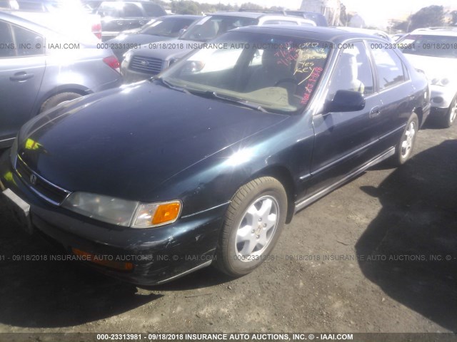 1HGCE6671VA021092 - 1997 HONDA ACCORD EX/EX-R BLUE photo 2