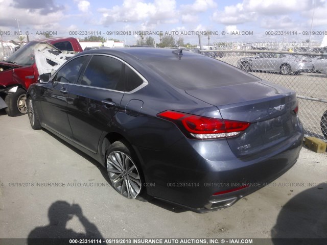 KMHGN4JE8FU066598 - 2015 HYUNDAI GENESIS 3.8L GRAY photo 3