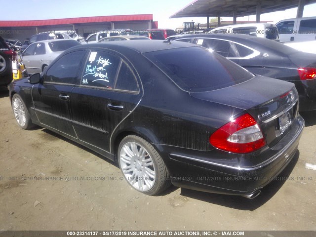 WDBUF56X58B197327 - 2008 MERCEDES-BENZ E 350 BLACK photo 3