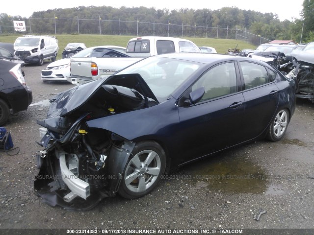 1C3CDFBB0FD344291 - 2015 DODGE DART SXT Dark Blue photo 2