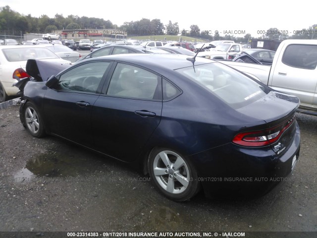 1C3CDFBB0FD344291 - 2015 DODGE DART SXT Dark Blue photo 3