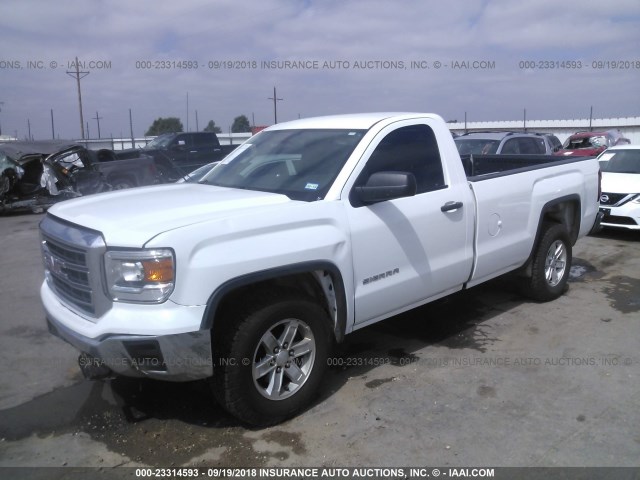 1GTN1TEC1FZ902281 - 2015 GMC SIERRA C1500 WHITE photo 2