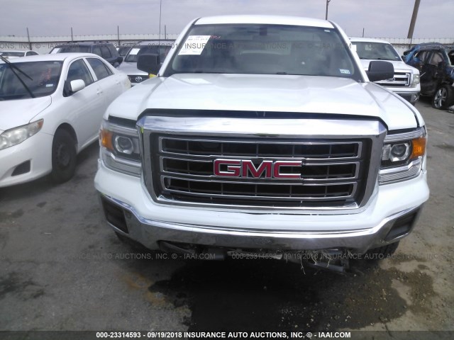 1GTN1TEC1FZ902281 - 2015 GMC SIERRA C1500 WHITE photo 6